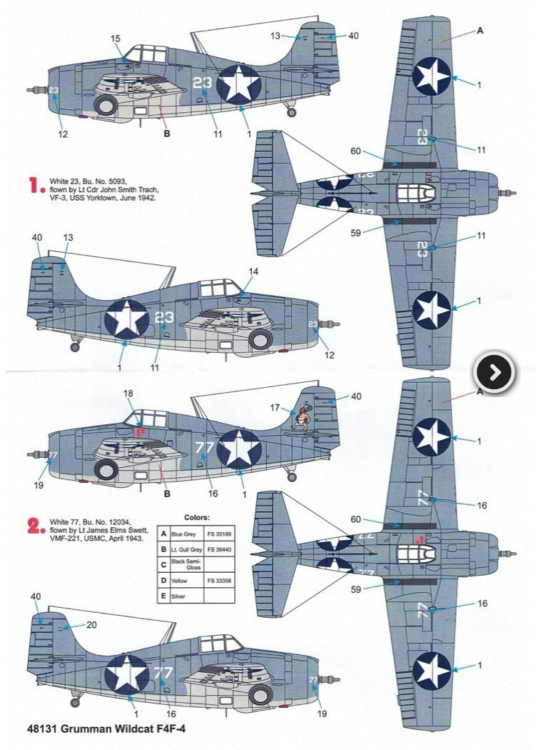 Techmod 48131 1:48 Grumman Wildcat
