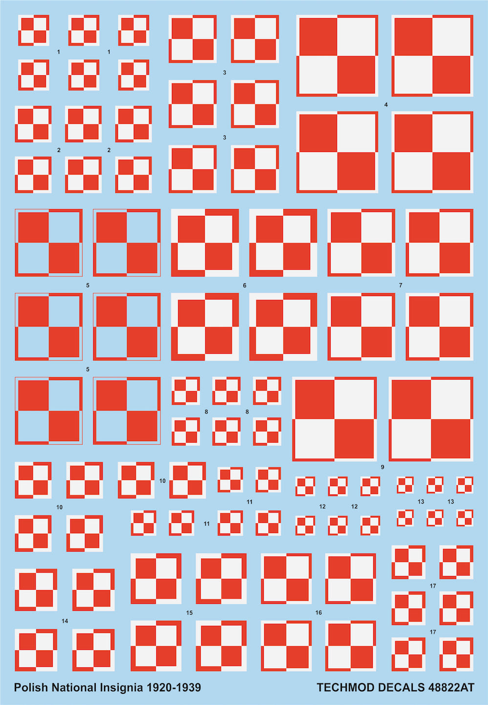 Techmod 48822 1:48 Polish National Insignias