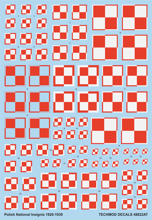 Techmod 48822 1:48 Polish National Insignias