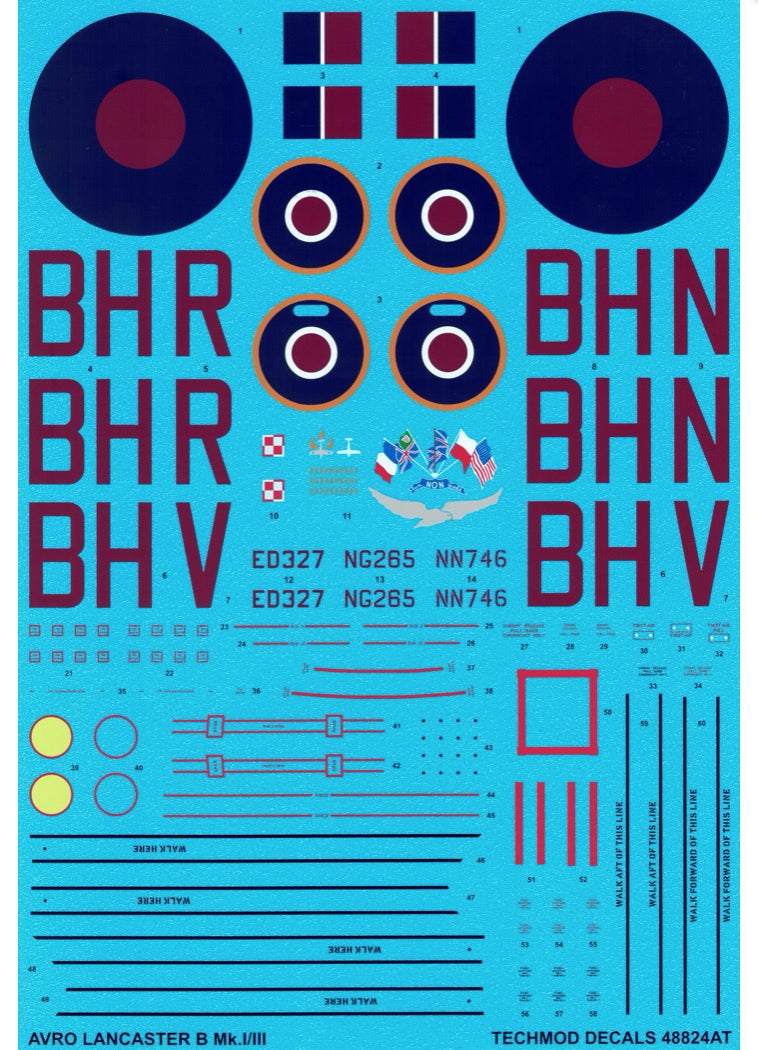 Techmod 48824 1:48 Avro Lancaster B.I