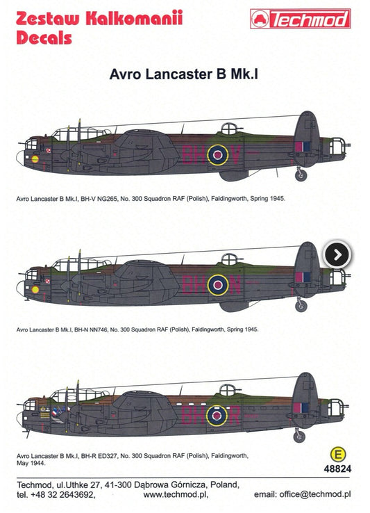 Techmod 48824 1:48 Avro Lancaster B.I