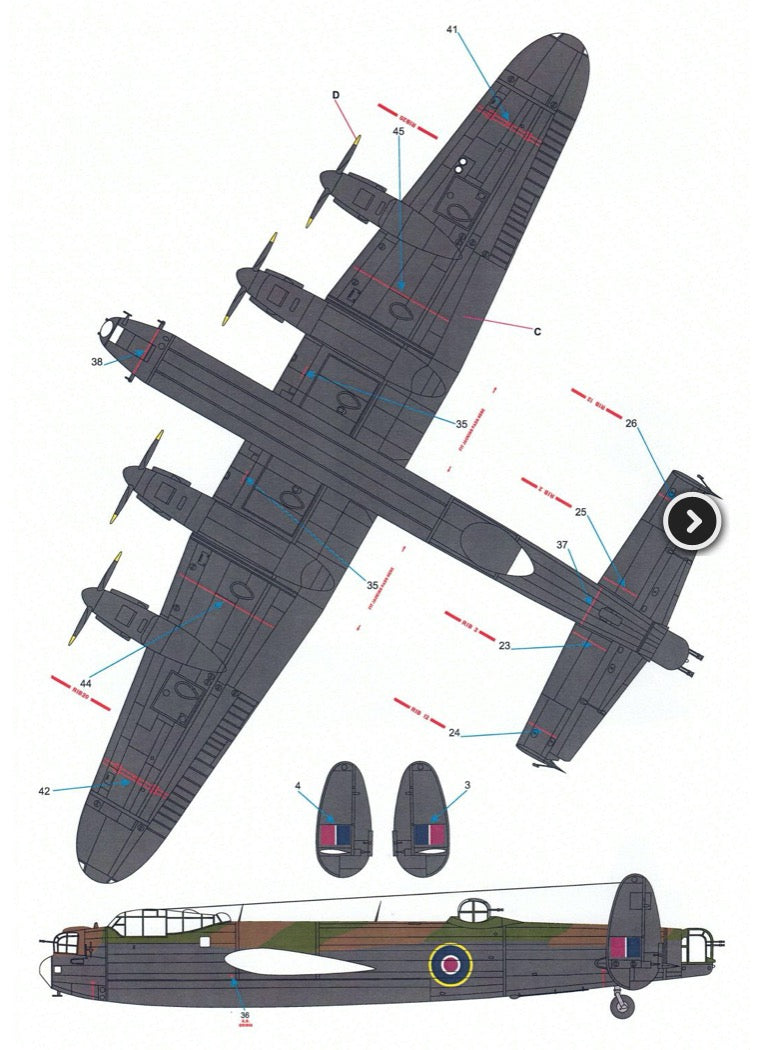 Techmod 48824 1:48 Avro Lancaster B.I