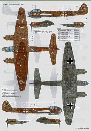Techmod 72139 1:72  Junkers Ju-88A-4