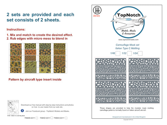 TopNotch TNM24-G011 1:24 Italian Type C Mottling