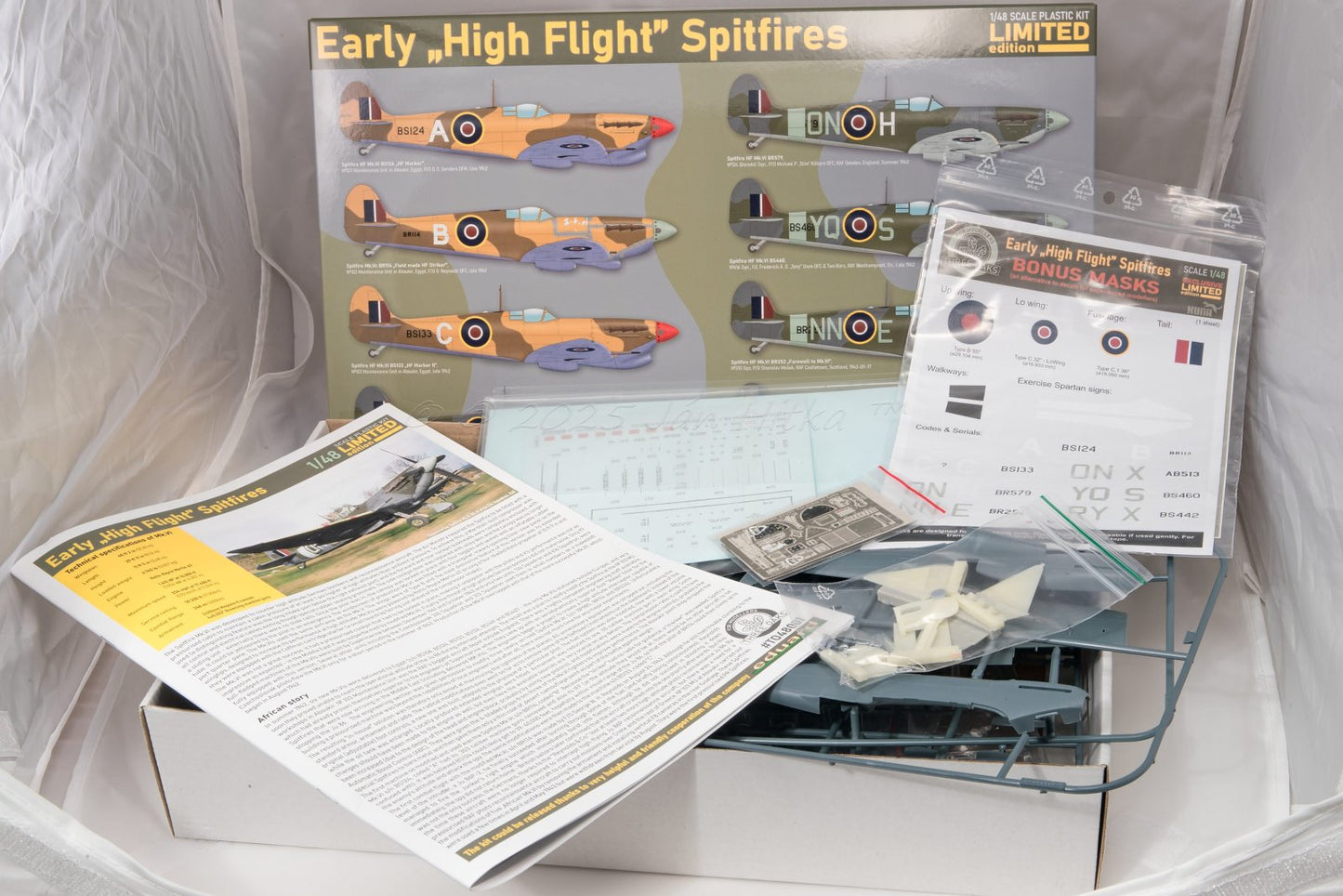THREE OAKS TO48001 1:48 Supermarine Spitfire Mk.VI Early 'High Flight' Spitfires.