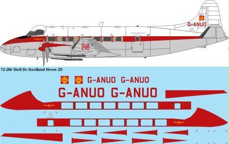 26 Decals TS72286 1:72 Shell De Havilland Heron 2D - for Airfix kit