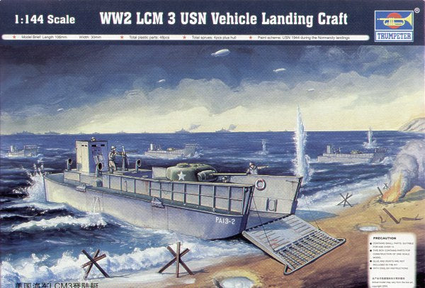 Trumpeter 00102 1:144 LCM-3 Landing Craft USN