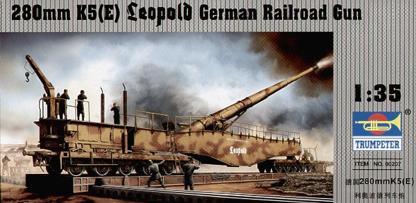 Trumpeter 00207 1:35 28cm K5(E) 'Leopold' Railway Gun