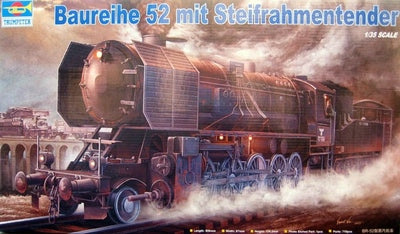 Trumpeter 00210 1:35 Br-52 Kriegslocomotive Armoured Steam Loco with Steifrahmentender