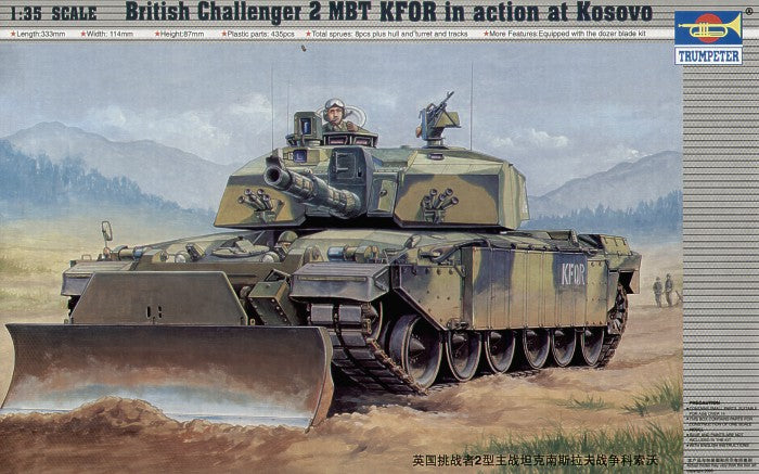 Trumpeter 00345 1:35 British Challenger 2 MBT KFOR