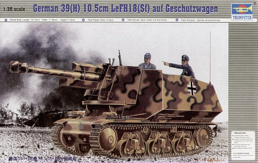 Trumpeter 00353 1:35 10.5cm LeFH (Sf) auf Geschutzwagen 39H(f)