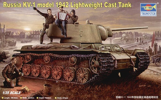 Trumpeter 00360 1:35 KV-1 Model 1942 Lightweight Cast Tank