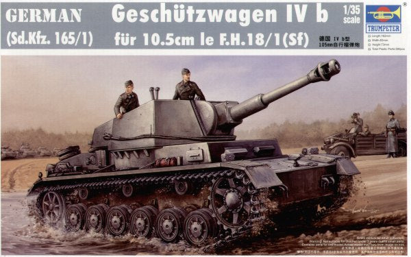 Trumpeter 00374 1:35 Geschutzwagen IVb Sd.Kfz.165/1 with 10.5cm le FH18/1 (Sf) Gun