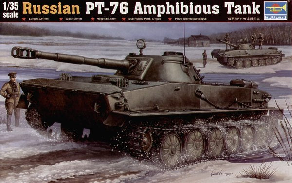 Trumpeter 00380 1:35 Soviet PT-76 Light Amphibious Tank