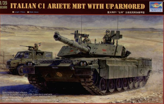 Trumpeter 00394 1:35 Italian C1 Ariete MBT with Up Armour