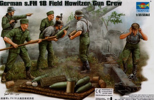 Trumpeter 00425 1:35 German (WWII) s.FH Field Howitzer Gun Crew