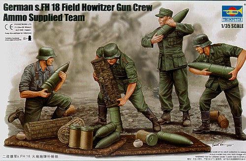 Trumpeter 00426 1:35 German (WWII) s.FH 18 Field Howitzer Gun Crew