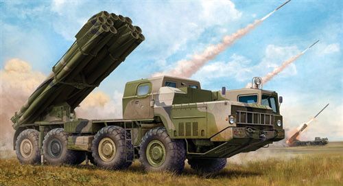 Trumpeter 01020 1:35 Soviet 9K58 'Smerch-M' on 9A52-2 Launch Vehicle RSZO/MRLS