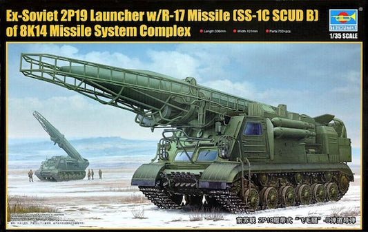 Trumpeter 01024 1:35 Ex-Soviet 2P19 Launcher w/R-17 Missile (SS-1C SCUD B) 8K14 Missile System Complex