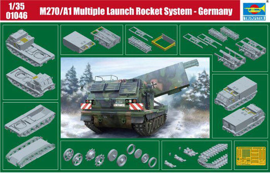 Trumpeter 01046 1:35 M270/A1 Multiple Launch Rocket System - Germany