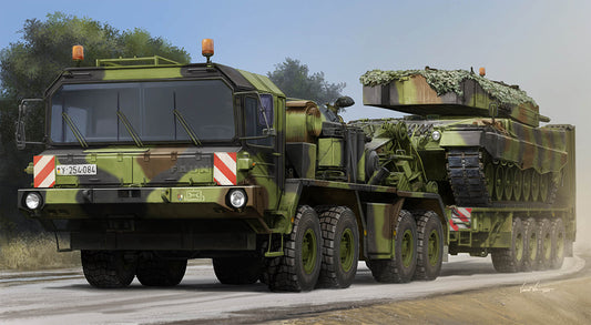 Trumpeter 01070 1:35 Faun SLT 50-3 Elefant with SaAnh 52t Trailer
