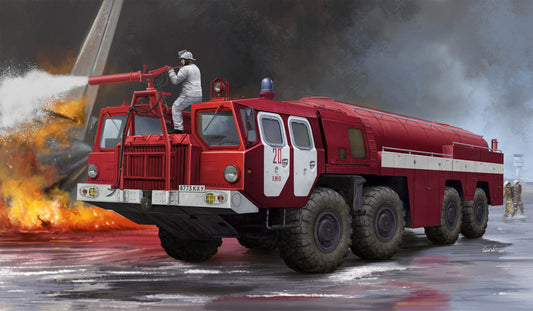 Trumpeter 01074 1:35 Airport Fire Fighting Vehicle AA-60 (MAZ-7310) 160.01 (Fire Engine)