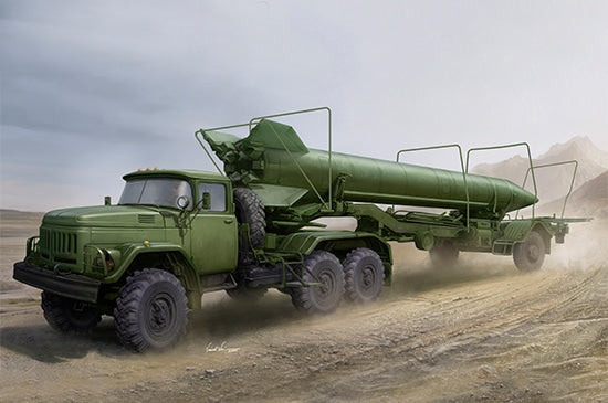 Trumpeter 01081 1:35 Soviet ZiL-131V Towing 2R3M1 Trailer with 8K14 Missile