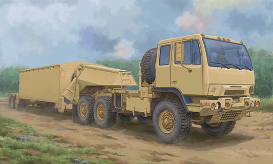 Trumpeter 01098 1:35 M1088 FMTV Tractor with AN/TPY-2 X Band Radar Trailer