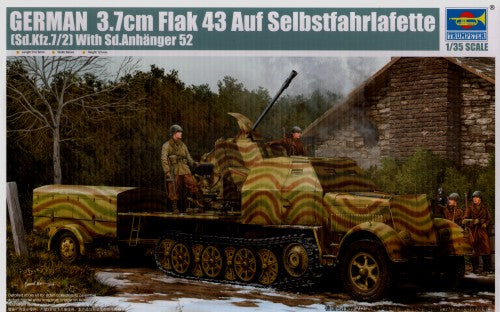 Trumpeter 01527 1:35 Sd.Kfz.7/2 3.7cm Flakvierling 43