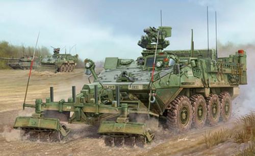 Trumpeter 01574 1:35 APC M1132 Stryker Engineer Squad Vehicle with LWMR-Mine Roller