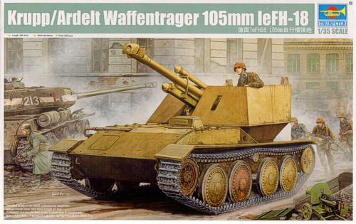 Trumpeter 01586 1:35 Krupp/Ardelt Waffentrager 105mm leFH-18