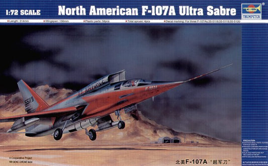 Trumpeter 01605 1:72 North-American F-107A Ultra Sabre