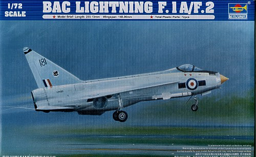 Trumpeter 01634 1:72 BAC/EE Lightning F.1A / F.2