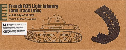 Trumpeter 02061 1:35 French R35 Light Infantry Tank Track Links