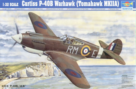 Trumpeter 02228 1:32 Curtiss P-40B Tomahawk Warhawk (Tomahawk MK.IIA)