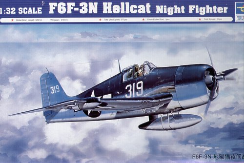 Trumpeter 02258 1:32 Grumman F6F-3N Hellcat Night Fighter