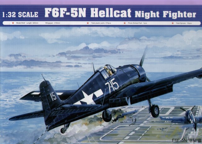 Trumpeter 02259 1:32 F6F-5N Hellcat Night Fighter