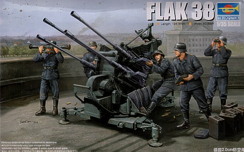 Trumpeter 02309 1:35 FlaK 38 German 2.0cm Anti-Aircraft Gun