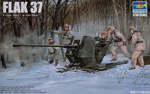 Trumpeter 02310 1:35 FlaK 37 German 3.7cm Anti-Aircraft Gun