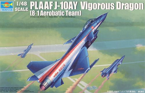 Trumpeter 02857 1:48 J-10AY Vigorous Dragon Ba Yi Aerobatic Team PLA