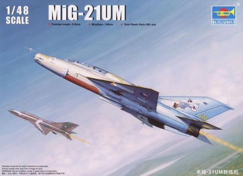 Trumpeter 02865 1:48 Mikoyan MiG-21UM