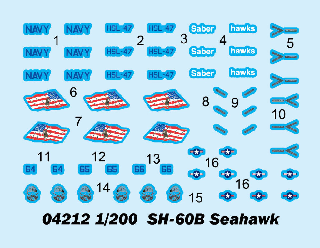 Trumpeter 04212 1:200 Sikorsky SH-60B Seahawk