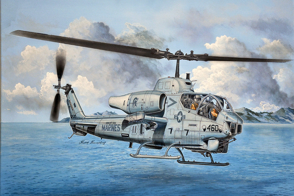 Trumpeter 05117 1:35 Bell AH-1W Super Cobra Attack Helicopter (Turned Exhaust)