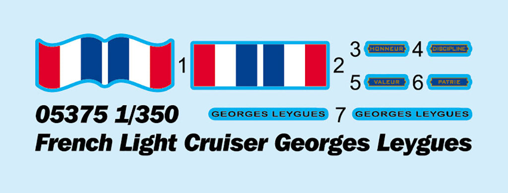 Trumpeter 05375 1:350 Georges Leygues French Light Cruiser