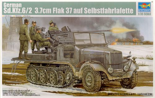 Trumpeter 05532 1:35 German Sd.Kfz.6/2 3.7cm Flak 37 auf Selbstfahrlafette