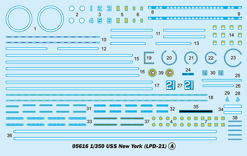 Trumpeter 05616 1:350 USS New York LPD-21