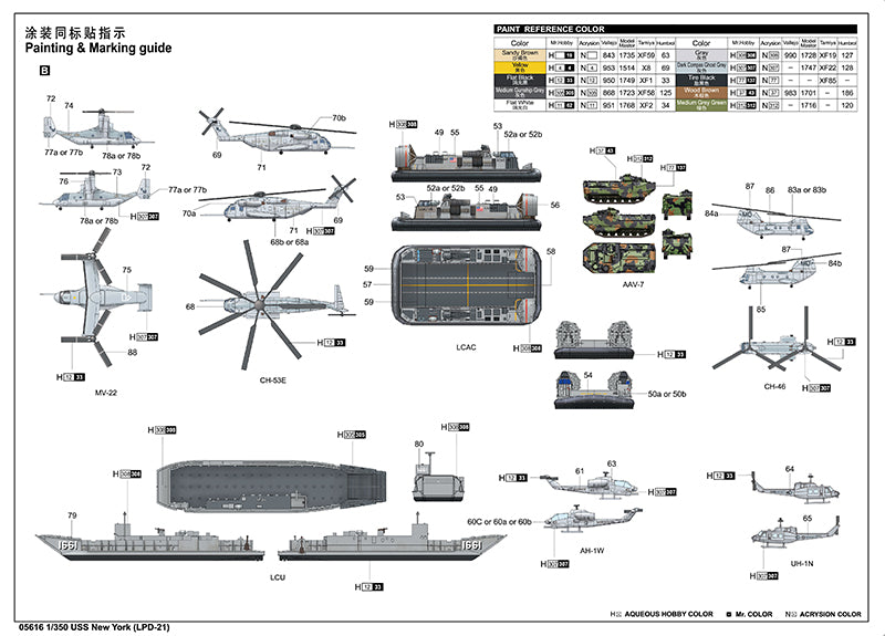 Trumpeter 05616 1:350 USS New York LPD-21