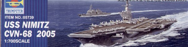 Trumpeter 05739 1:700 USS Nimitz CVN-68 2005