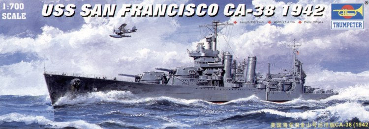 Trumpeter 05746 1:700 USS San Franciso CA-38 1942