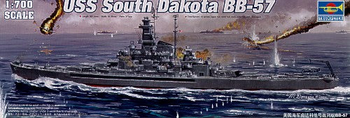 Trumpeter 05760 1:700 USS South Dakota BB-57